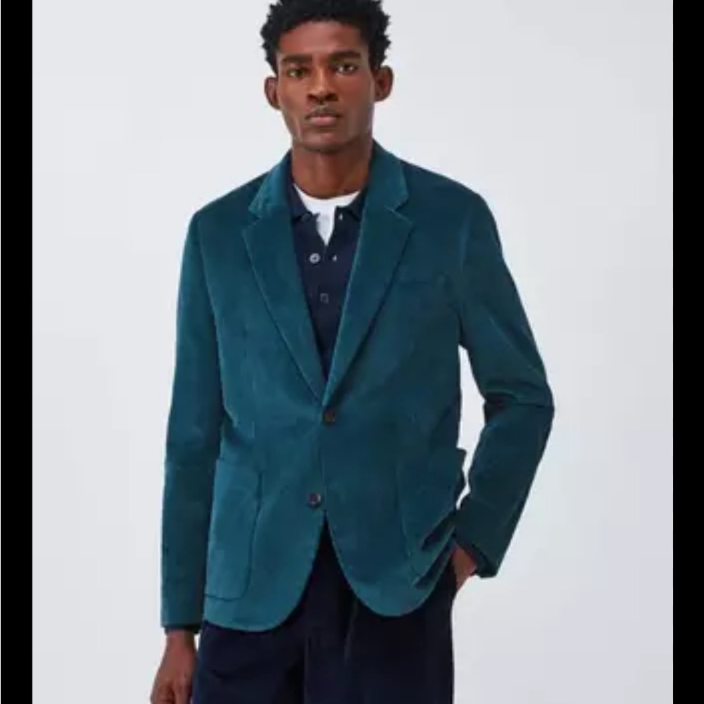 NWT Paul Smith Rich Teal Sport Coat Suede size 40